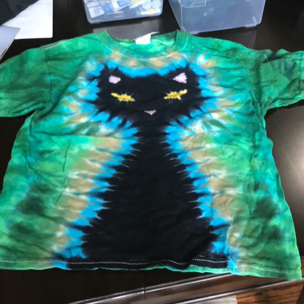 youth tee tie dye. Perfect for halloween or just because